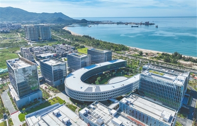 崖州灣科技城深?？苿摴财脚_建設加快收尾